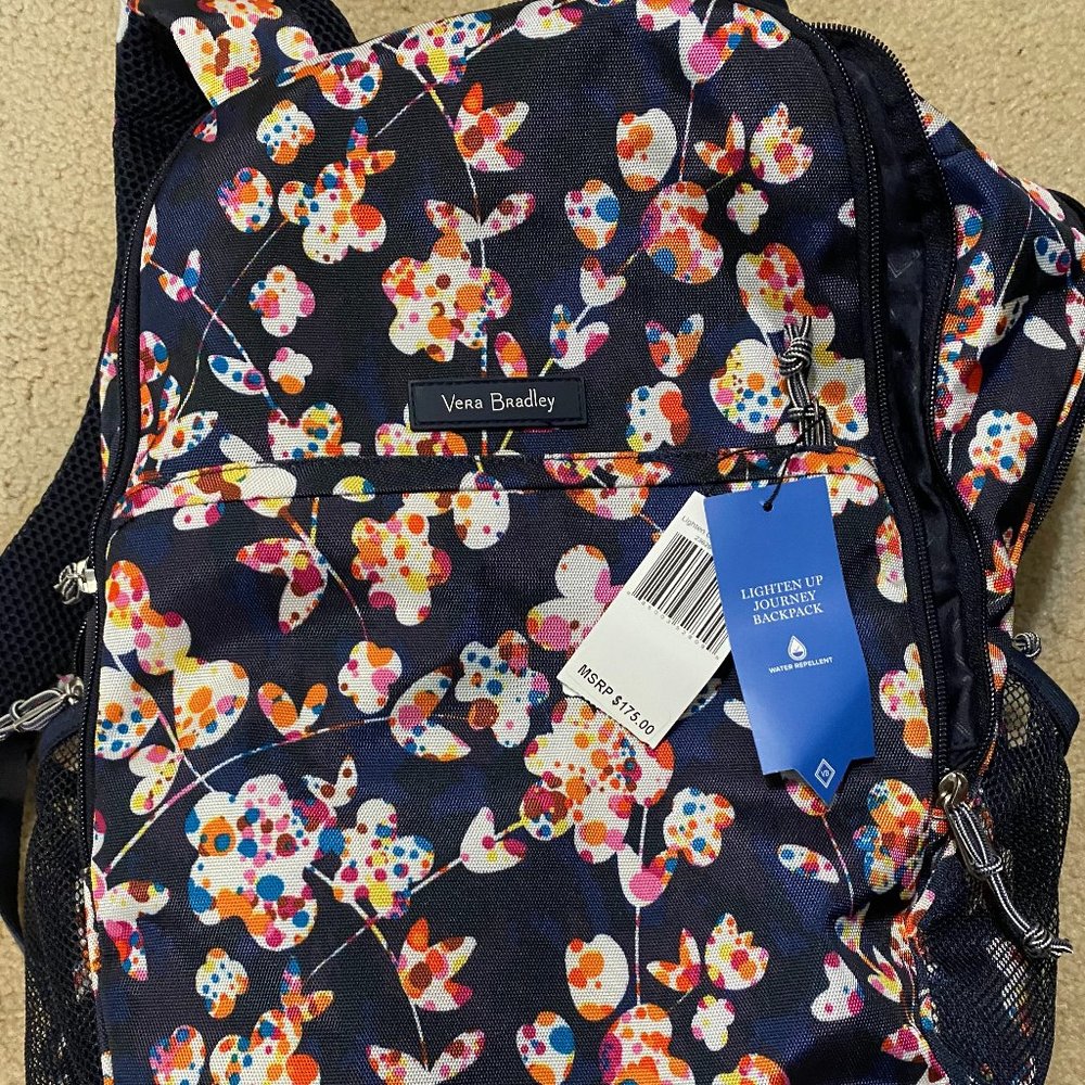 Vera Bradley lighten up journey backpack cut vines
